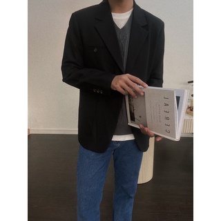 Áo blazer nam vải trơn kiểu dáng basic - ICON2 BLAZER