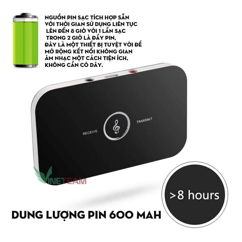 Thiết bị thu phát nhạc không dây Bluetooth B6 nhỏ gọn tiện dụng -dc4192