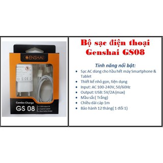 Bộ sạc điện thoại Genshai GS08