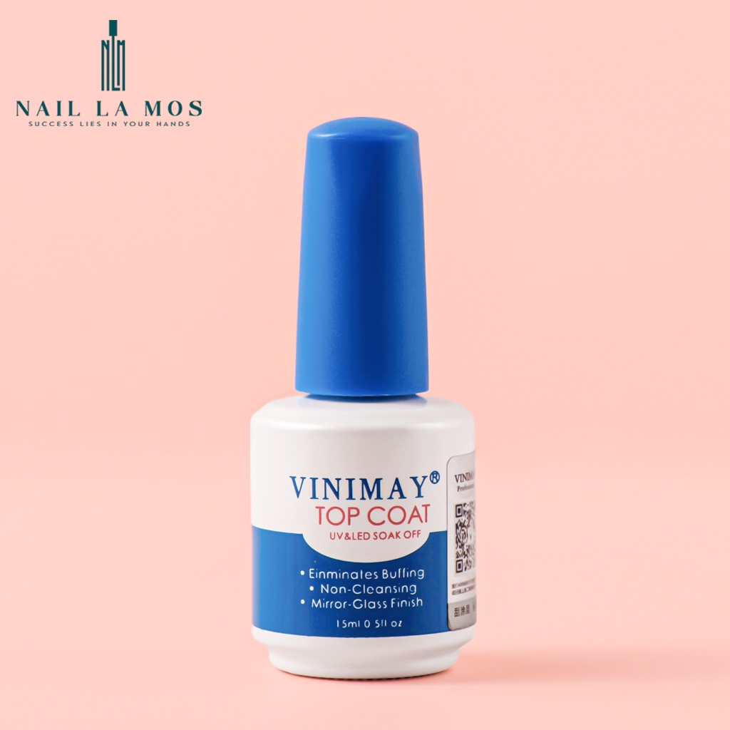 Top Coat Vinimay chính hãng - top phủ bóng chuyên dụng cho dân làm móng