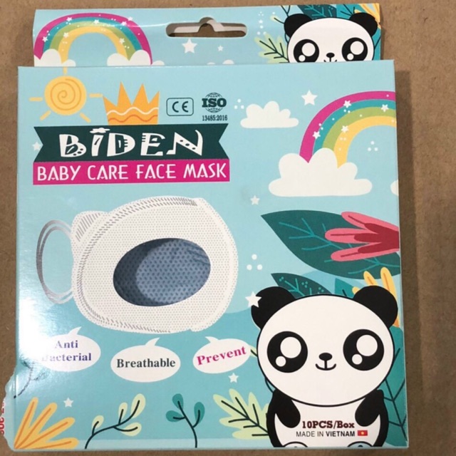 Khẩu trang 3D gấu cho bé Biden