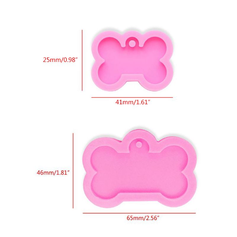 Khuôn Silicone Làm Mặt Dây Chuyền Hình Khúc Xương