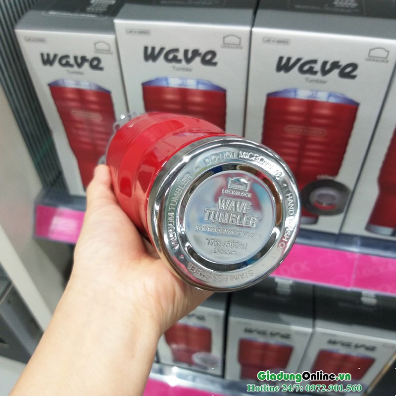 Ly Giữ Nhiệt Lock&Lock Wave Tumbler LHC4147RED 500ml