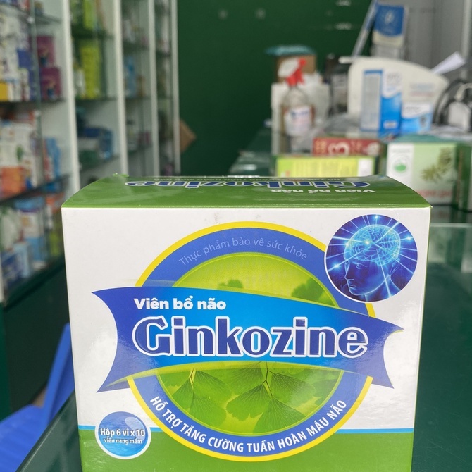 Viên Bổ Não Ginkozine -Giúp hoạt huyết, tăng cường tuần hoàn máu não giảm đau đầu, hoa mắt, chóng mặt, đau nửa đầu