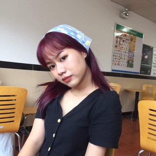 bandana hoa cúc trong suốt