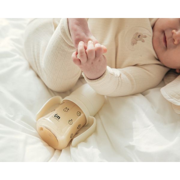 Bình hút Tovi and Molly , Bình hút Thỏ - Sóc 180ml/280ml Hàn Quốc chính hãng