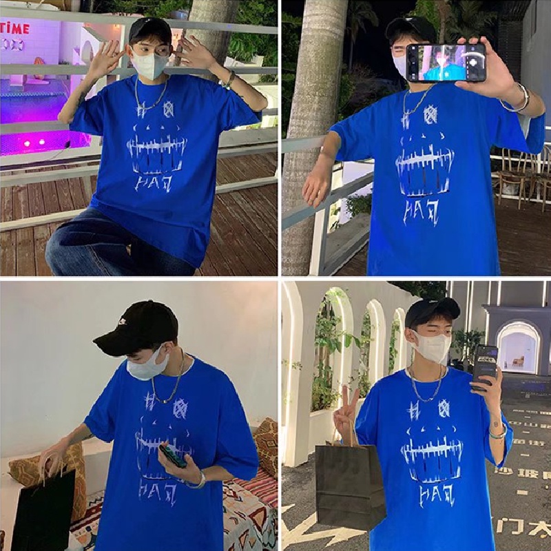 Áo Thun Tay Ngắn Dáng Rộng In Chữ Thoải Mái Thời Trang Mùa Hè Cho Nam Và Nữ Size M-8XL