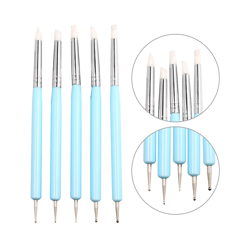 Set 5 Cọ Silicone Chấm Bi Chuyên Dụng Cho Biểu Diễn Nghệ Thuật
