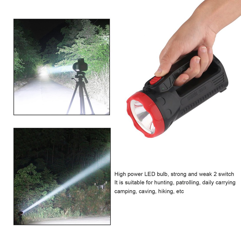 Đèn pin cầm tay siêu sáng chất lượng cao tiện dụng 1000mAh