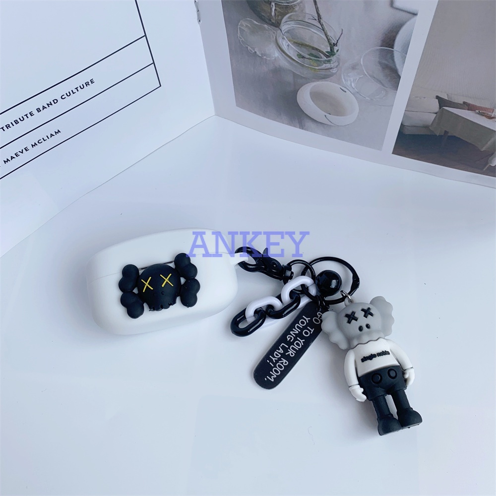 Sony WF-1000XM4 WF-1000XM3 Linkbuuds S LS900N L900 C500 SP800N XB700Vỏ Bảo Vệ Hộp Sạc Tai Nghe 3D Kaws Bằng Silicon Cho