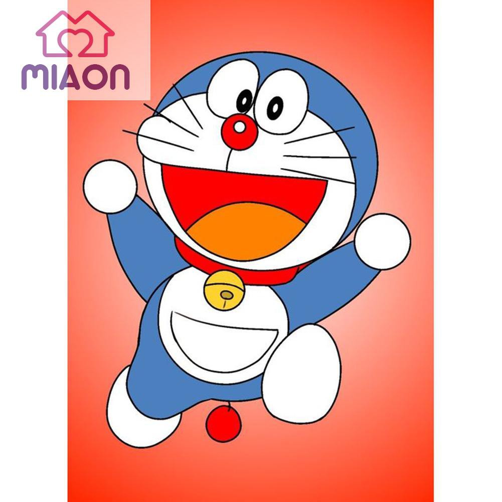 Bộ tranh đính đá 5D DIY hình Doraemon đáng yêu dành cho trang trí nhà cửa