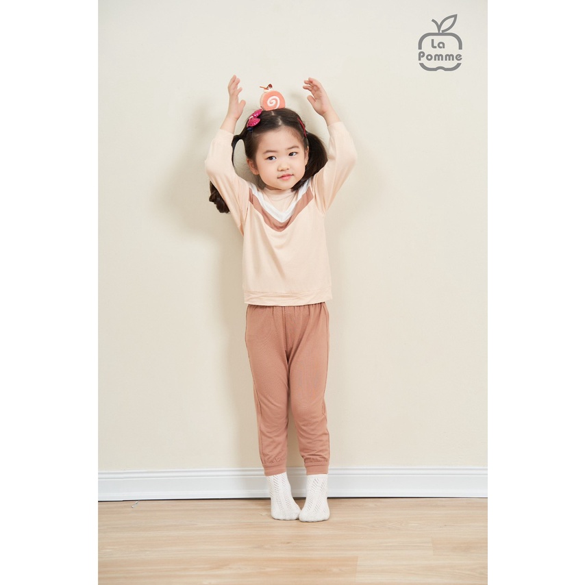 [CHÍNH HÃNG] Bộ quần áo dài tay trẻ em họa tiết năng động ngộ nghĩnh La Pomme