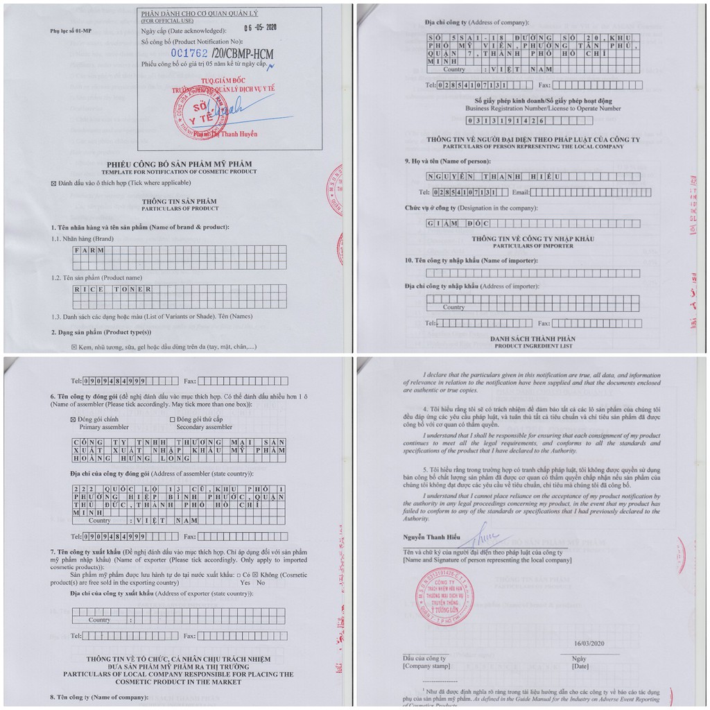 Toner Nước Vo Gạo Farm Rice Extract + Tặng Bông Tẩy Trang Minho Hàn Quốc | BigBuy360 - bigbuy360.vn