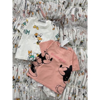 Bg419 - set 2 áo phông micky trắng hồng