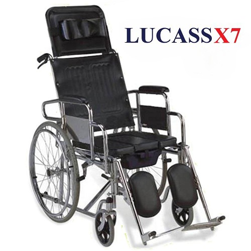 Xe Lăn Đa Năng Cao Cấp Lucass X7 , Xe Lăn Có Bô Và Ngả Nằm