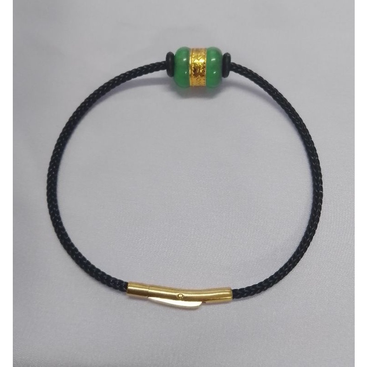 Vòng tay lu thống dát vàng định công danh đầu xuôi đuôi lọt trợ mệnh mộc hoả