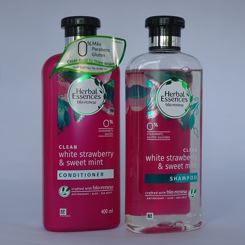 Dầu xả Herbal Essences Dâu tây & Bạc hà 400ml