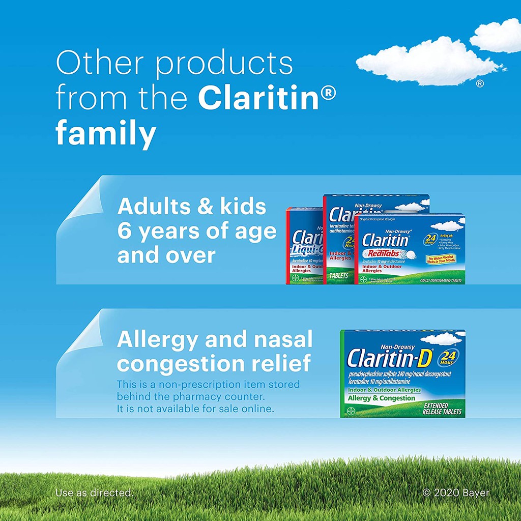 [DATE 2022] Claritin Children's 24 Hour Non-Drowsy Allergy 5mg 30 / 60 VIÊN - CHỐNG DỊ ỨNG CHO TRẺ EM