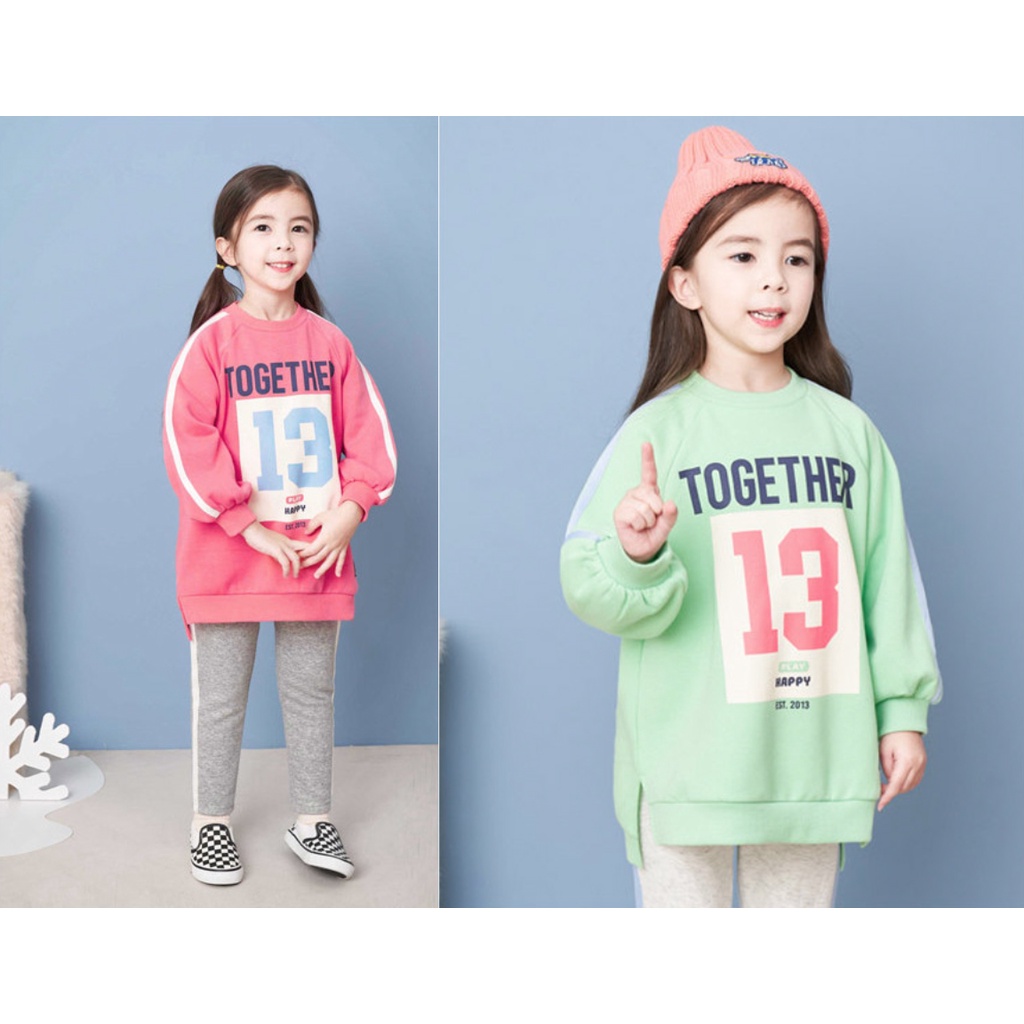 Bộ,Áo lót lông Hàn Quốc Jeli jargse05 Together bé gái JL2