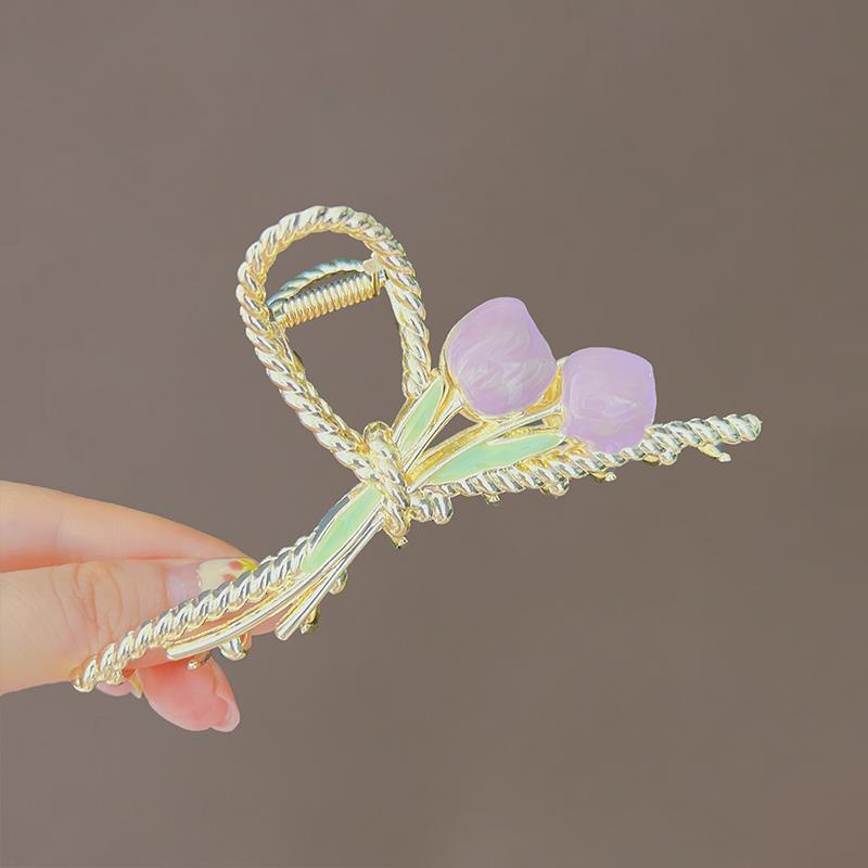 Kẹp Tóc Hình Cá Mập Bằng Kim Loại 2022 Kích Thước Lớn Phong Cách Mới Cho Nữ