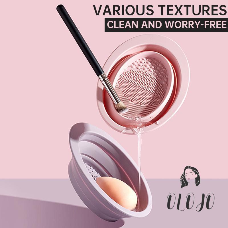 Miếng rửa cọ trang điểm gấp gọn tiện lợi - Dụng cụ vệ sinh cọ mã