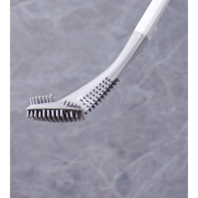 Chổi Cọ Nhà Vệ Sinh Cây Cọ Toilet Mẫu Mới SiliCon Tặng Kèm Móc Dán Giao Màu Ngẫu Nhiên - Dumi Shop