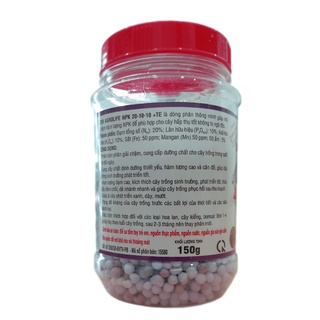 Phân tan chậm Hàn Quốc NPK 20-10-10 + TE - Lọ 150gram