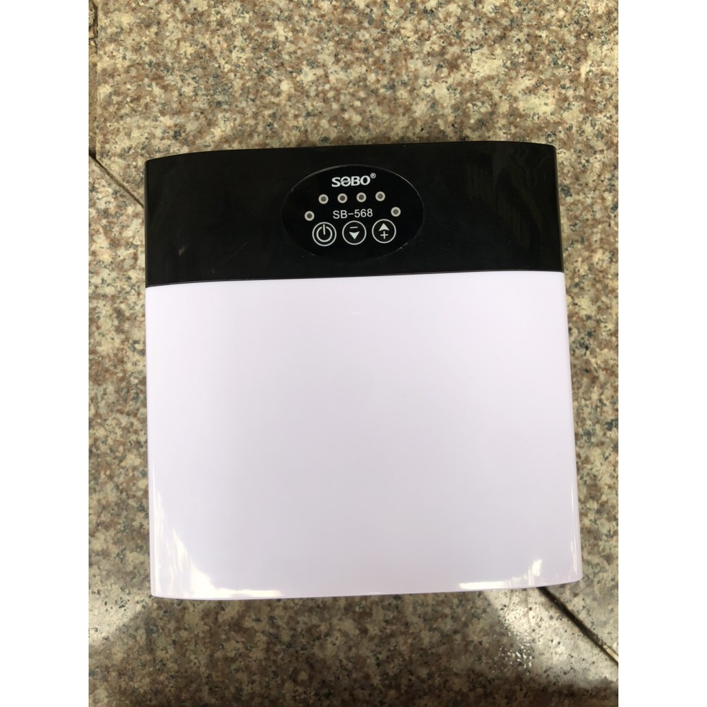 Sủi oxy bể cá sạc điện SB-568, công suất 12W, 4 vòi, chạy êm, khỏe (sản phẩm chưa bao gồm dây và quả sủi)