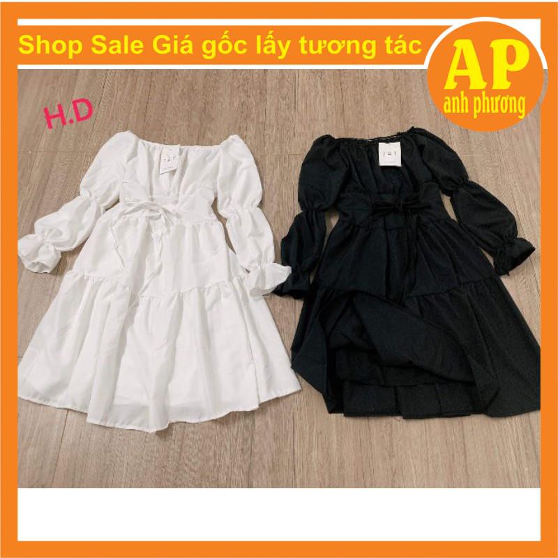 Váy Đầm Tiểu Thư Trắng Trễ Vai Hoặc Cổ Vuông Vintage Xòe 2 Lớp có lót | BigBuy360 - bigbuy360.vn