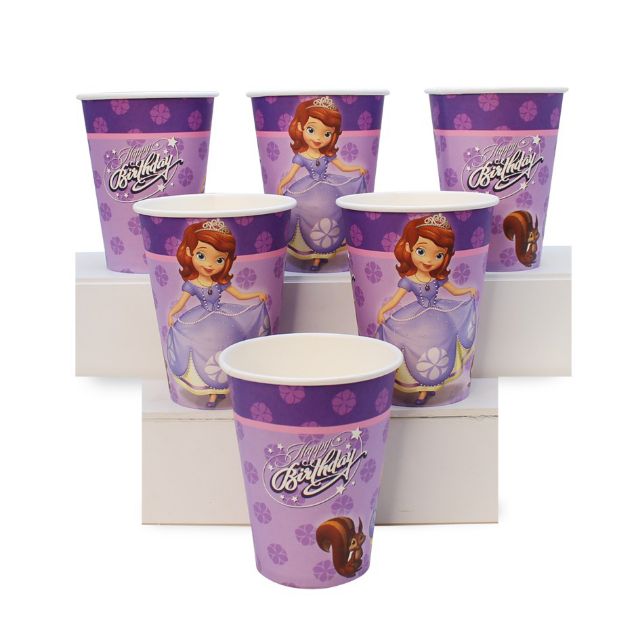 Set giấy mega trang trí sinh nhật chủ đề công chúa sofia