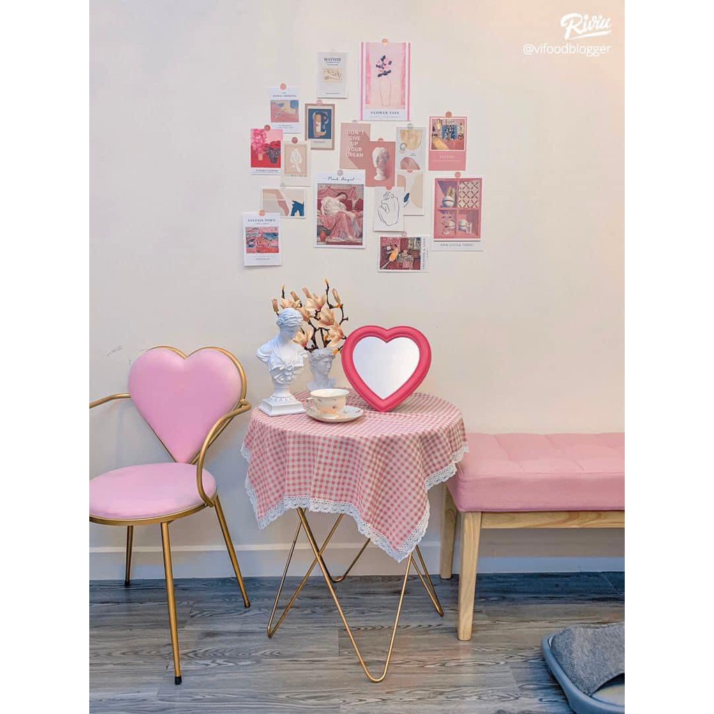 SIÊU RẺ !!!!! GHẾ TRANG ĐIỂM, GHẾ TRÁI TIM BỌC NỆM 2 MẶT, GHẾ CAFE | BigBuy360 - bigbuy360.vn