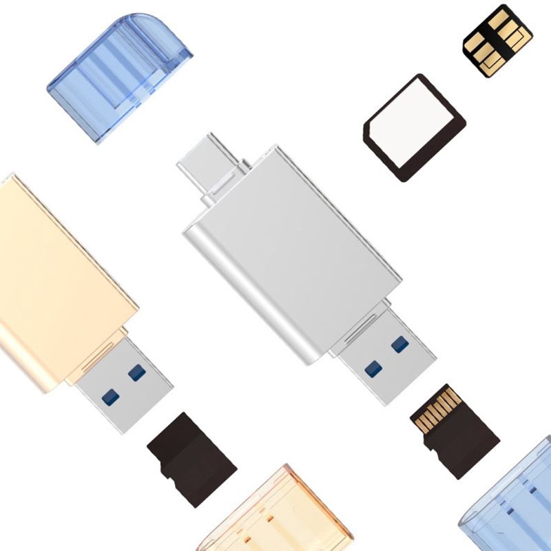 Đầu Đọc Thẻ Nhớ 2 Trong 1 Usb 3.0 Type C Sang Micro Sd Tf Cho Huawei