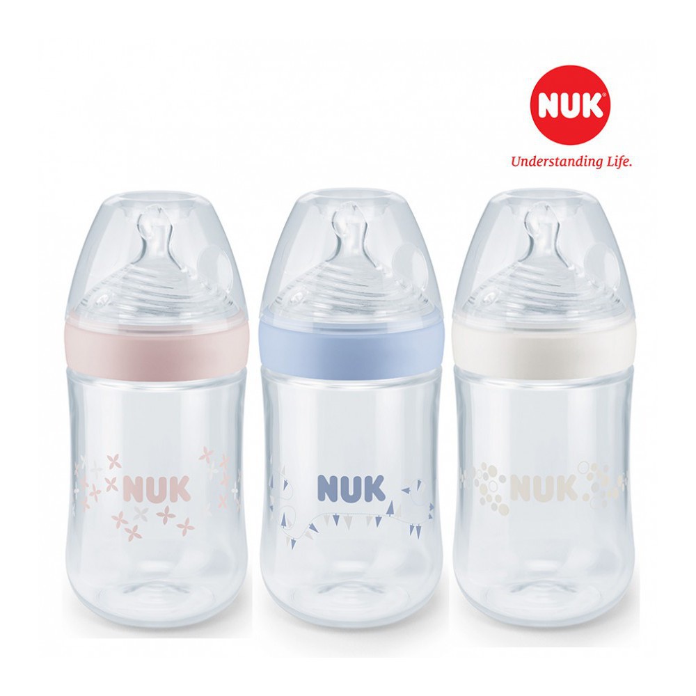 [Chính Hãng] Bình sữa NUK PP Nature Sense 150ml - 260ml núm ti Silicone size M