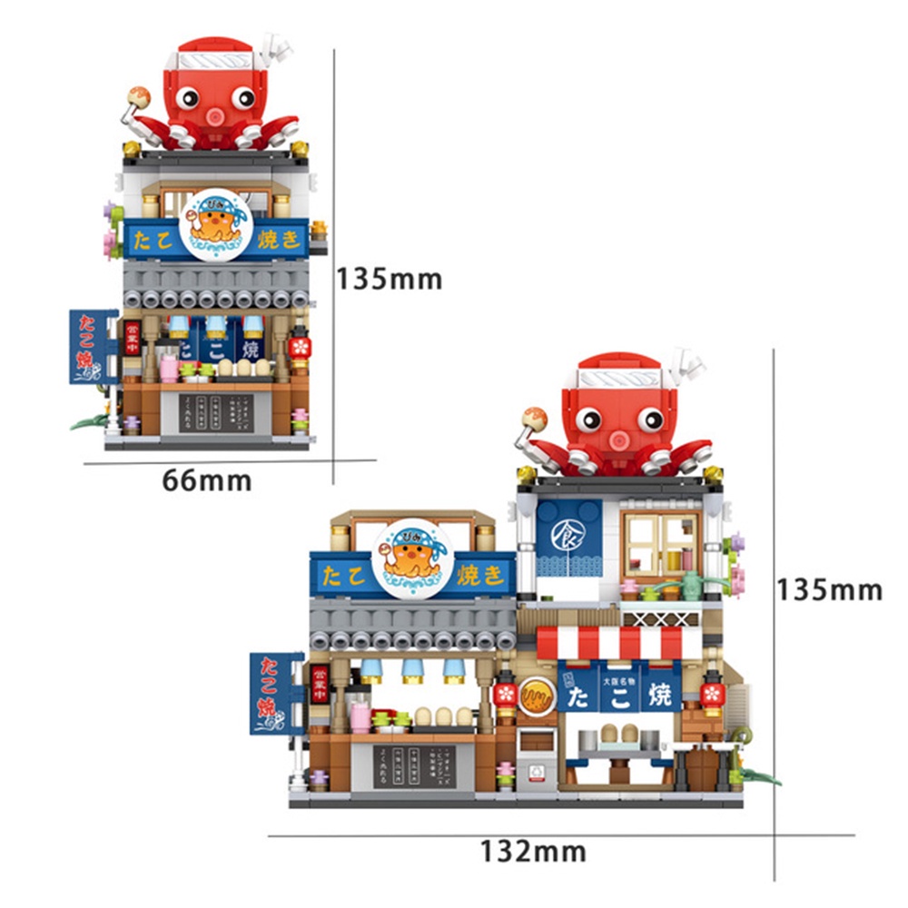 Bộ Đồ Chơi Lắp Ráp Mô Hình Tòa Nhà Phong Cách Nhật Bản Izakaya Độc Đáo Đồ chơi xếp hình cho bé