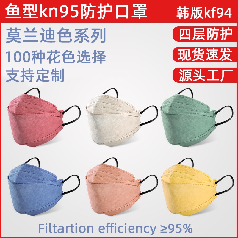 Set 20 Khẩu Trang K.F.94 50 Cái 4 Lớp Họa Tiết Hoạt Hình Cho Người Lớn