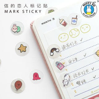 Bộ 60 sticker TRÒN TRÒN