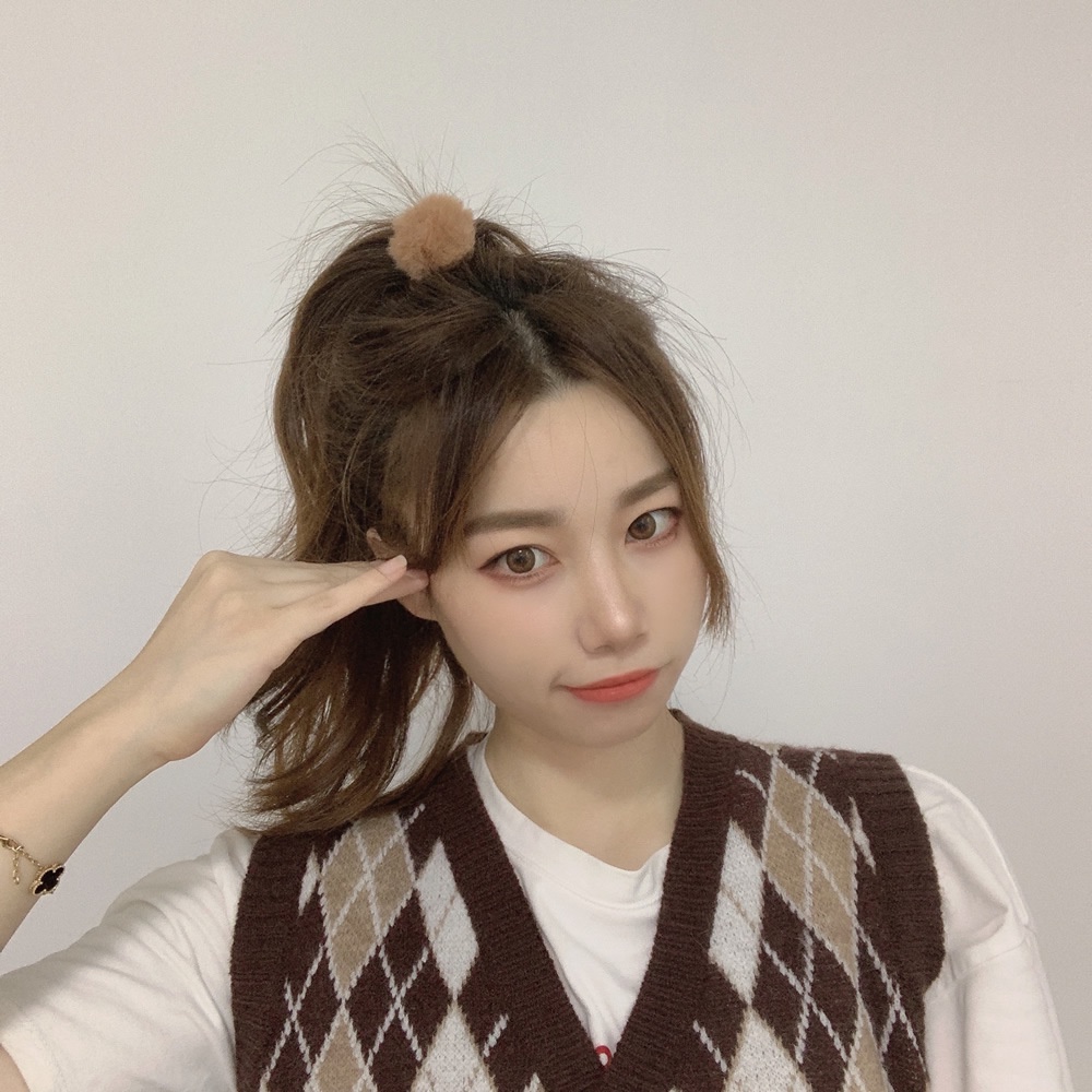 Set 7 dây cột tóc Hàn Quốc theo tone màu nhiều mẫu mã xinh xắn cho nữ