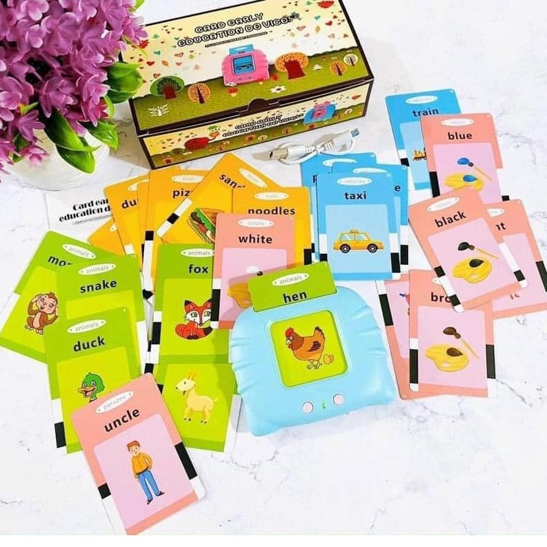 MÁY ĐỌC THẺ FLASHCARD VIỆT ANH 224 TỪ VỰNG KHÔNG CÓ SÓNG ĐIỆN TỪ DỄ SỬ DỤNG