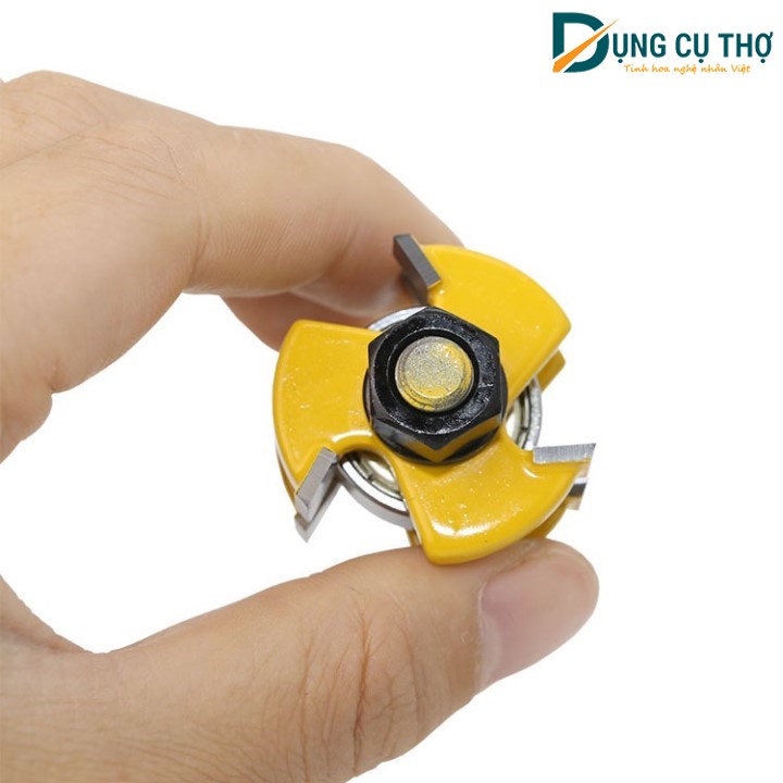 Bộ 2 Mũi Phay Gỗ Ghép Ván thẳng nhỏ 1 bi - Mũi Ghép Ván Dày 12 - 19mm