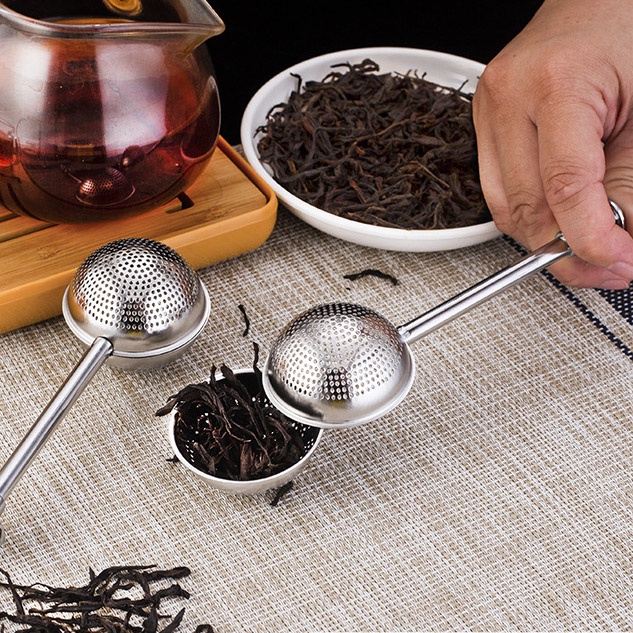 Dụng Cụ Lọc Trà Hình Quả Cầu Bằng Thép Không Gỉ 304 Có Thể Thu Gọn