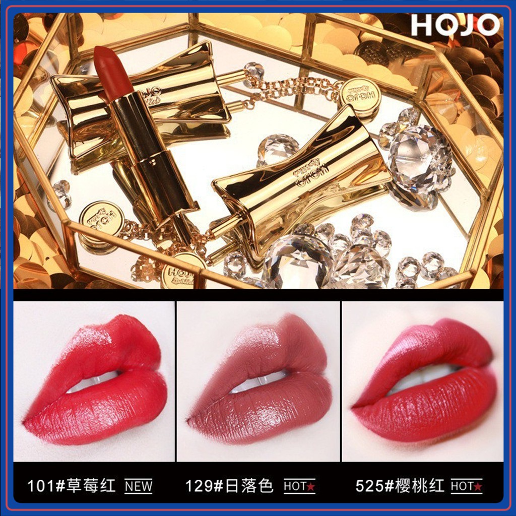 [Hàng Có Sẵn] Son Hojo Cao Cấp Nơ Vàng, Chất Son Đẹp, Sáng Bóng | BigBuy360 - bigbuy360.vn