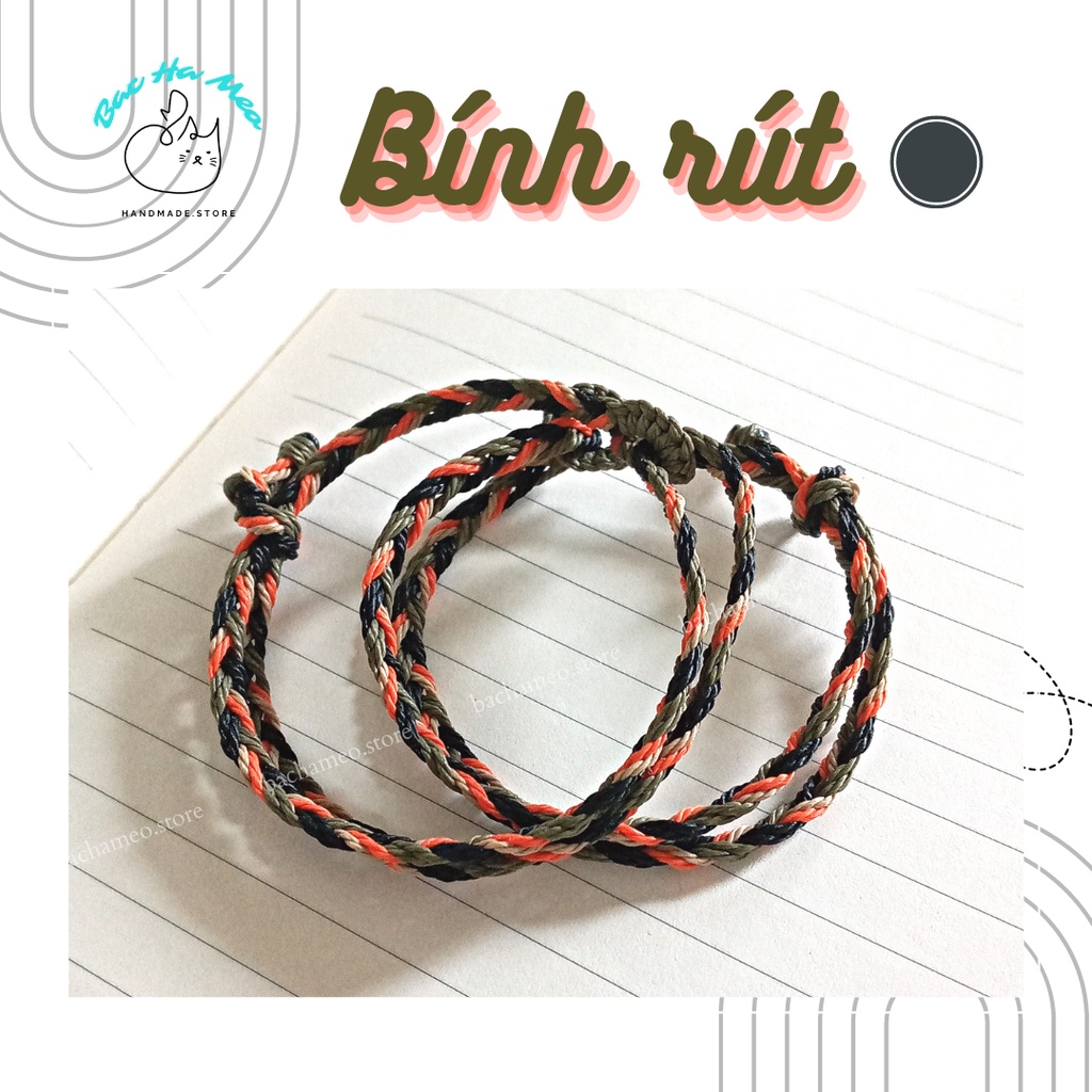 Vòng tay rút 1 đầu - Vòng tay waterproof - Bachameo.Store