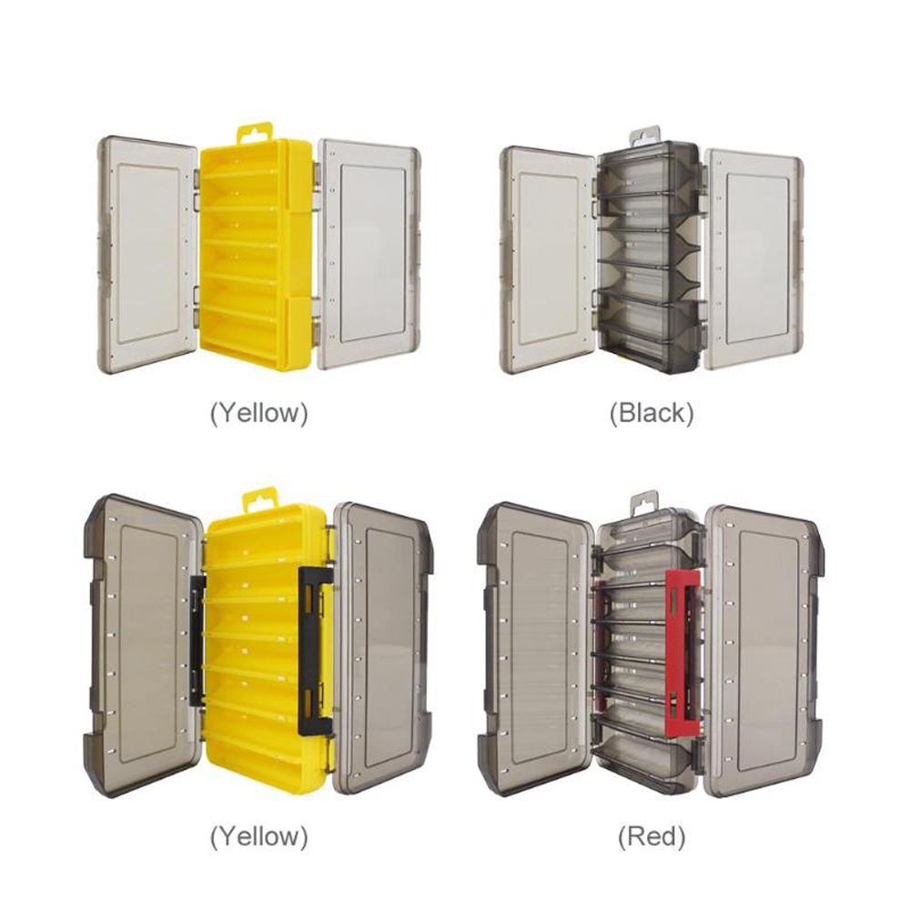 Hộp đựng mồi câu cá hai mặt bằng nhựa 12 14 ngăn