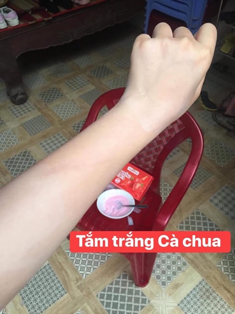 TẮM TRẮNG CÀ CHUA TOMATO