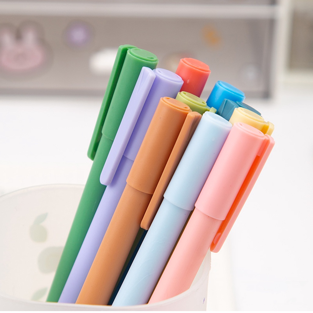 Bộ Bút Mực Gel Màu Sắc Thời Trang Phong Cách Vintage