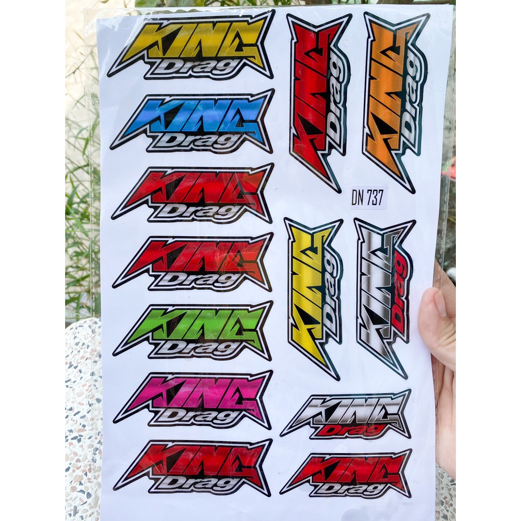 TEM DÁN LOGO DECAL - KING-DRAG