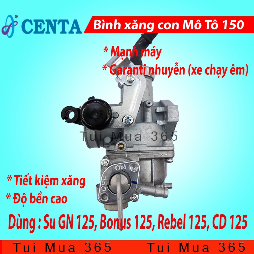 Bình Xăng Con Mô Tô 150 Su GN 125, Bonus 125, Rebel 125, CD 125 Tiết Kiệm Xăng