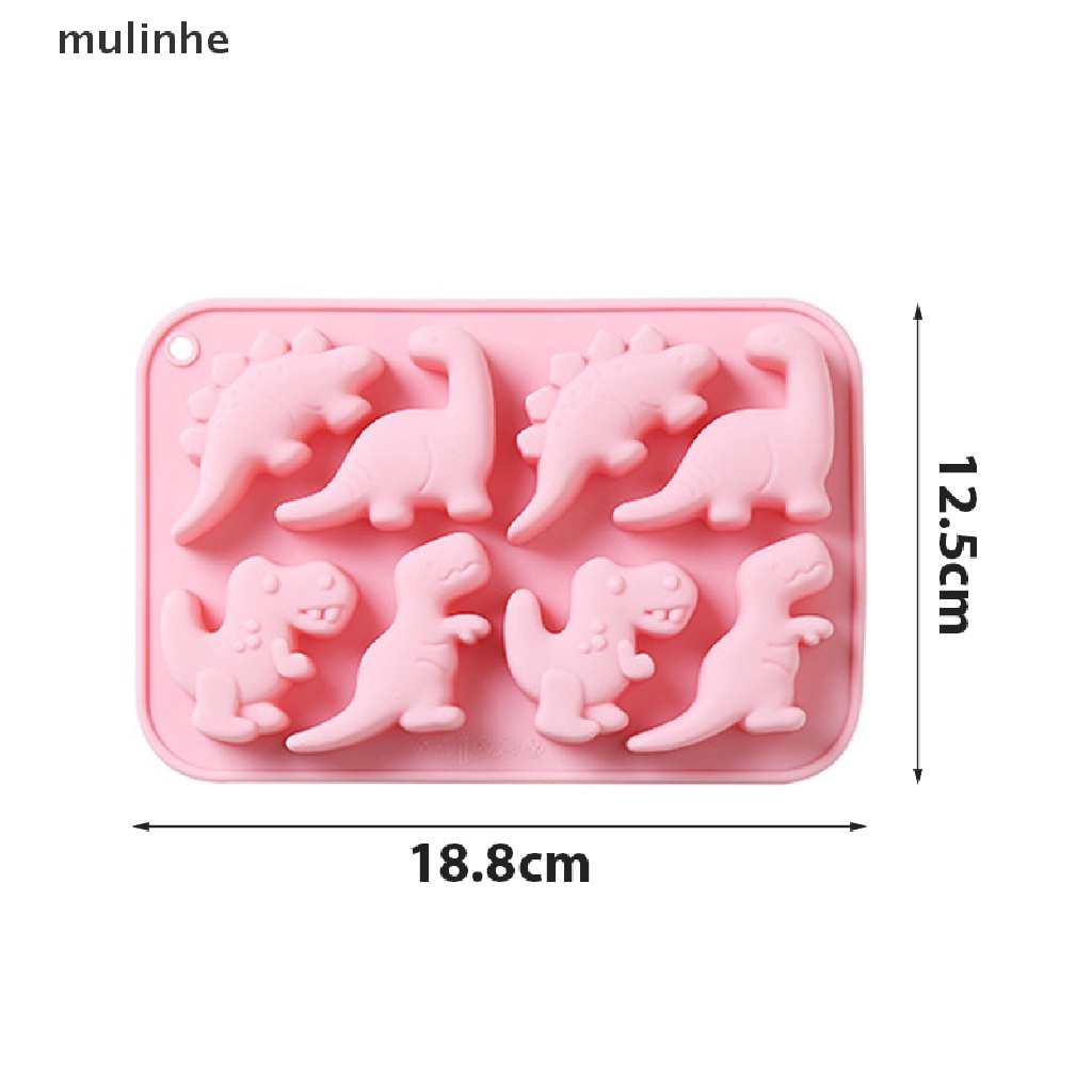 Khuôn Silicone Tạo Hình Khủng Long 3D Dùng Làm Bánh Kẹo / Xà Phòng