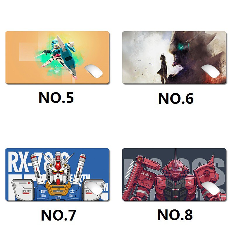Miếng Lót Chuột Chống Trượt Họa Tiết Hoạt Hình Gundam