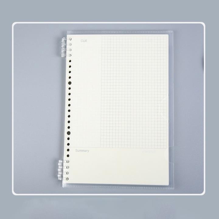 Bìa sổ còng binder KOLANO bìa còng 20 lỗ A5 kiêm túi đựng trong suốt SN-001382